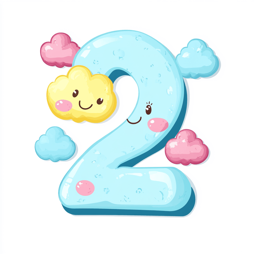Cute Number Collective original repeating artwork