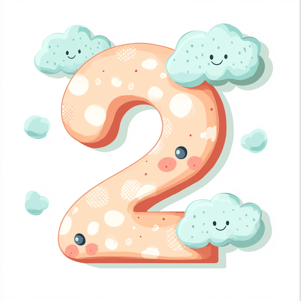 Cute Number 037 original repeating artwork