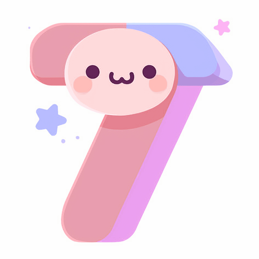 Cute Number Fizz original repeating artwork