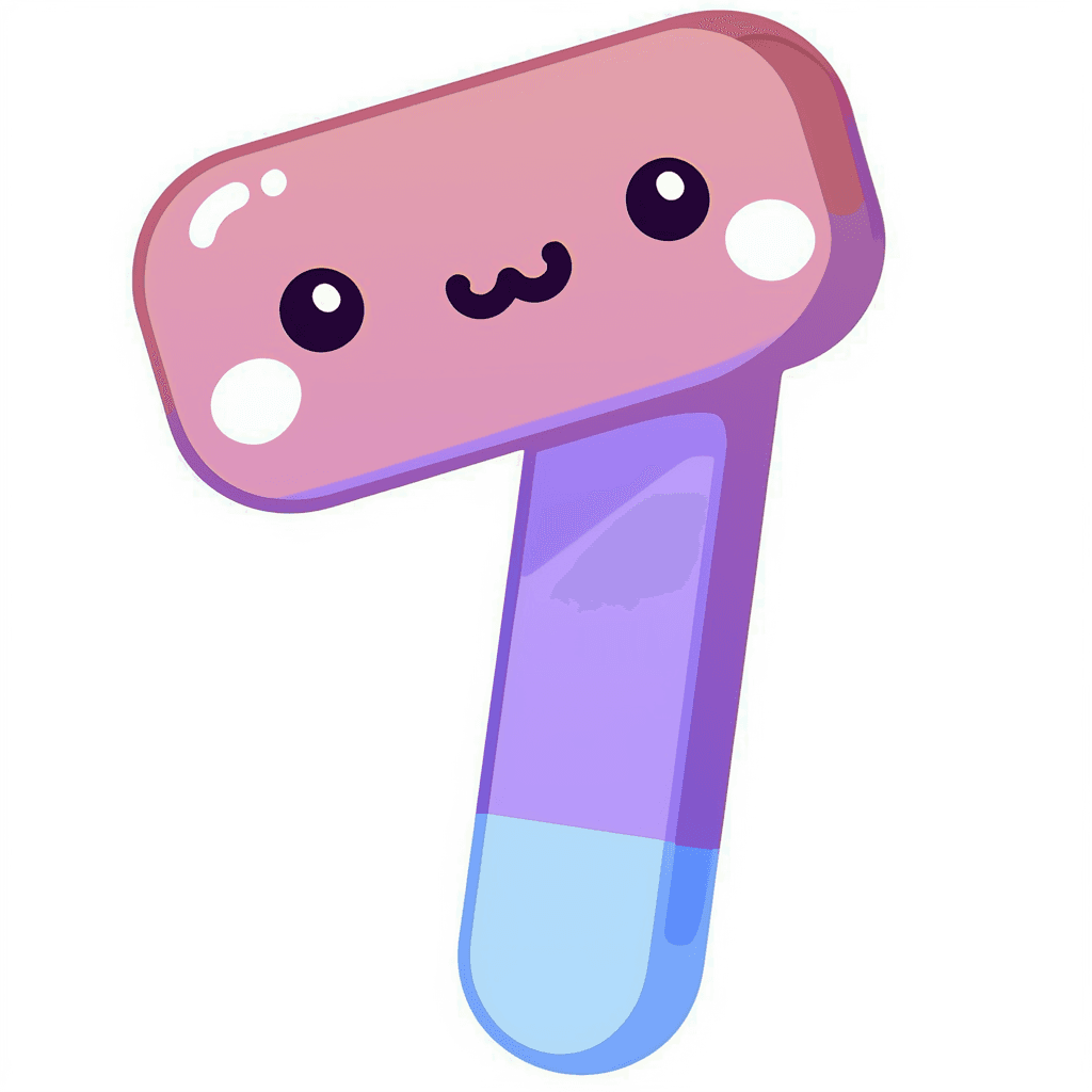 Cute Number Flip original repeating artwork