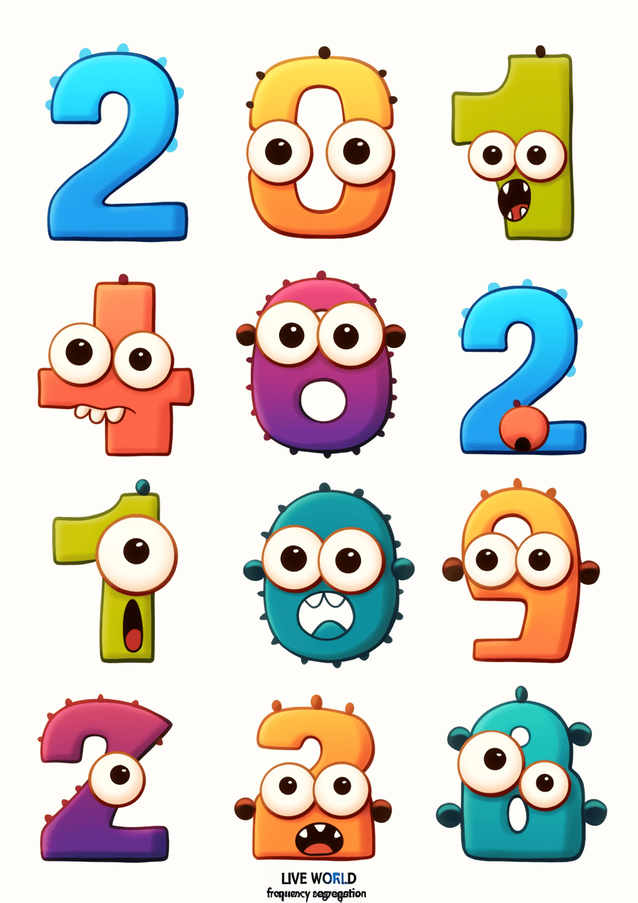 Cartoon Cartoon Number Bright original repeating artwork
