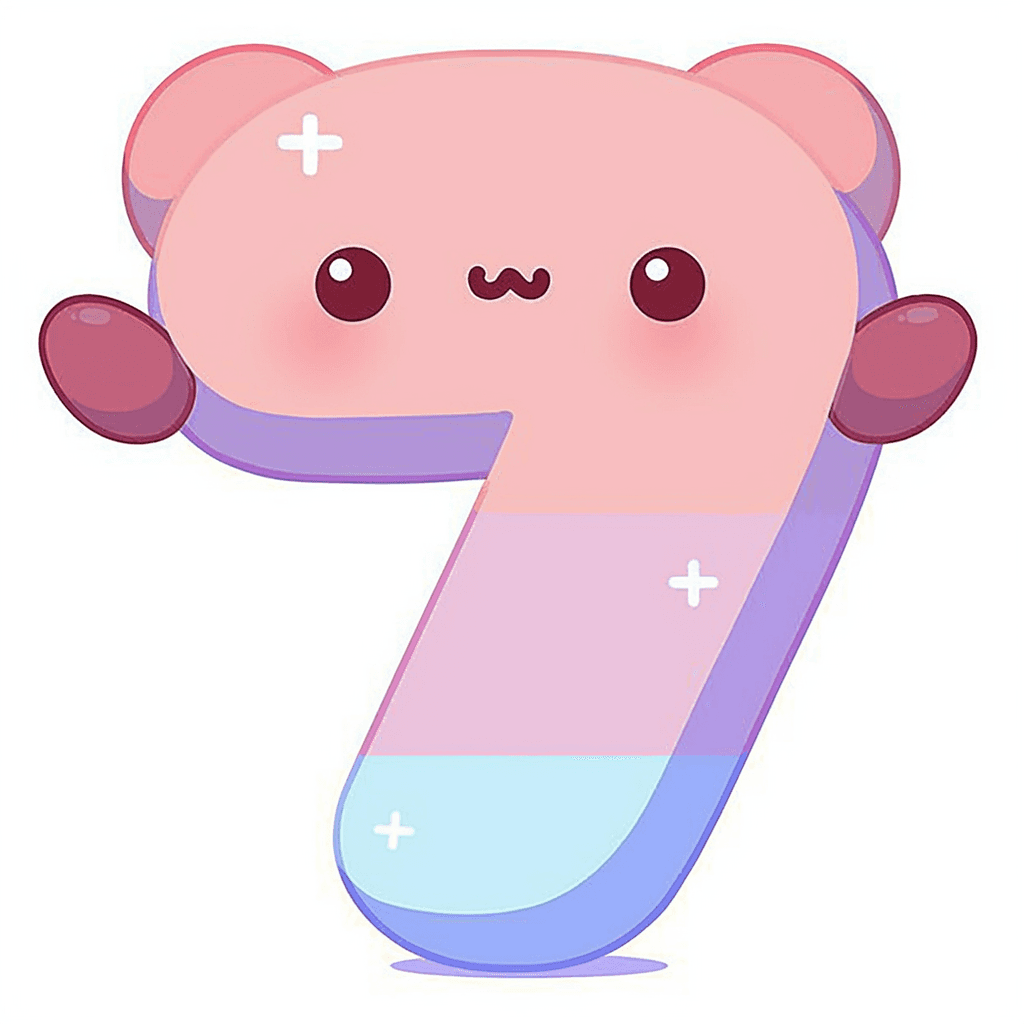 Cute Number 055 original repeating artwork
