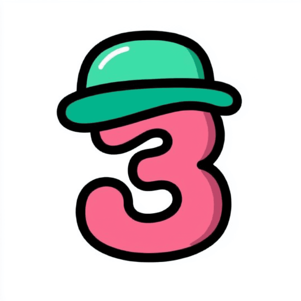 Cute Number 075 original repeating artwork