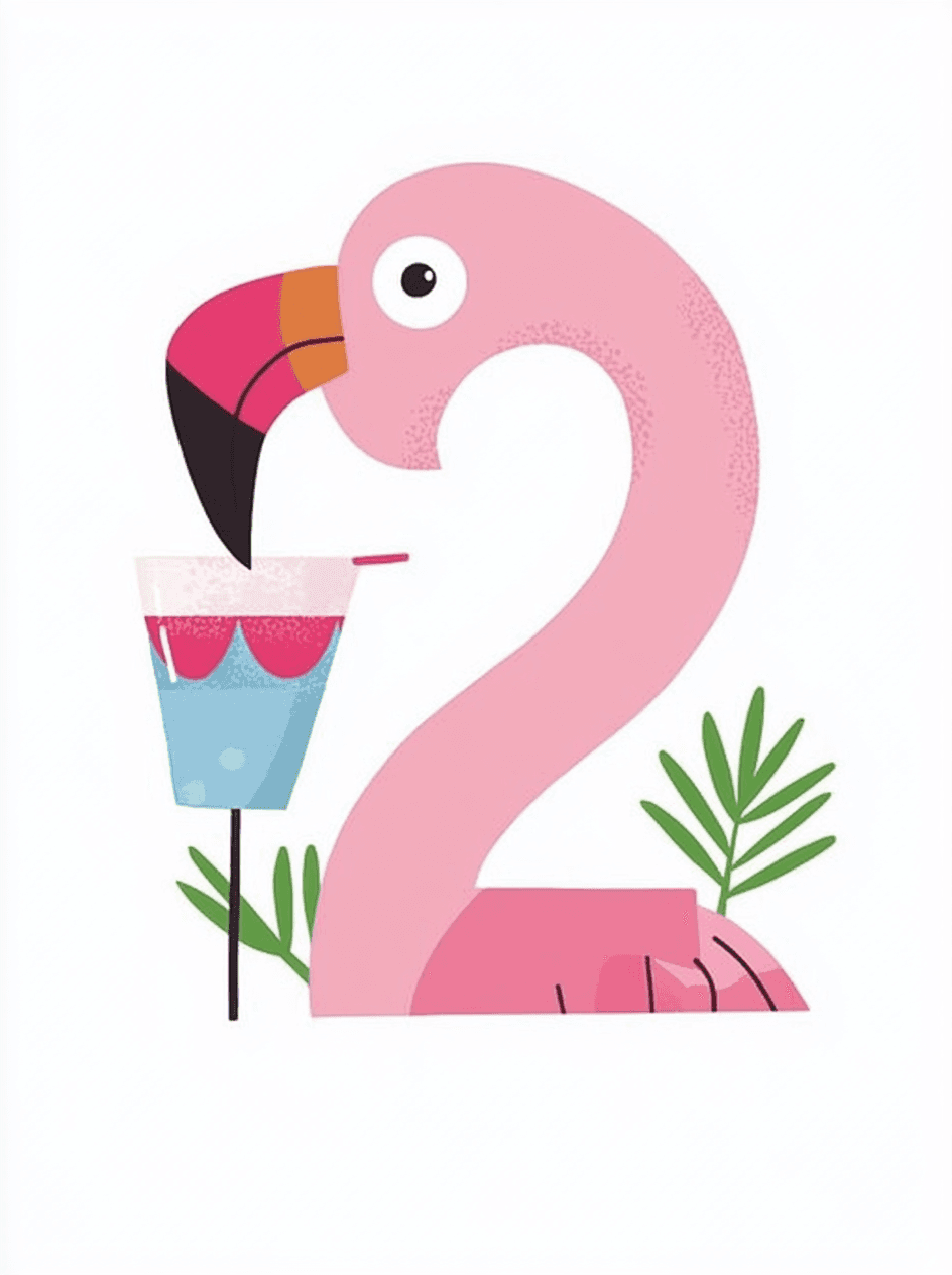 Animal Number 073 original repeating artwork