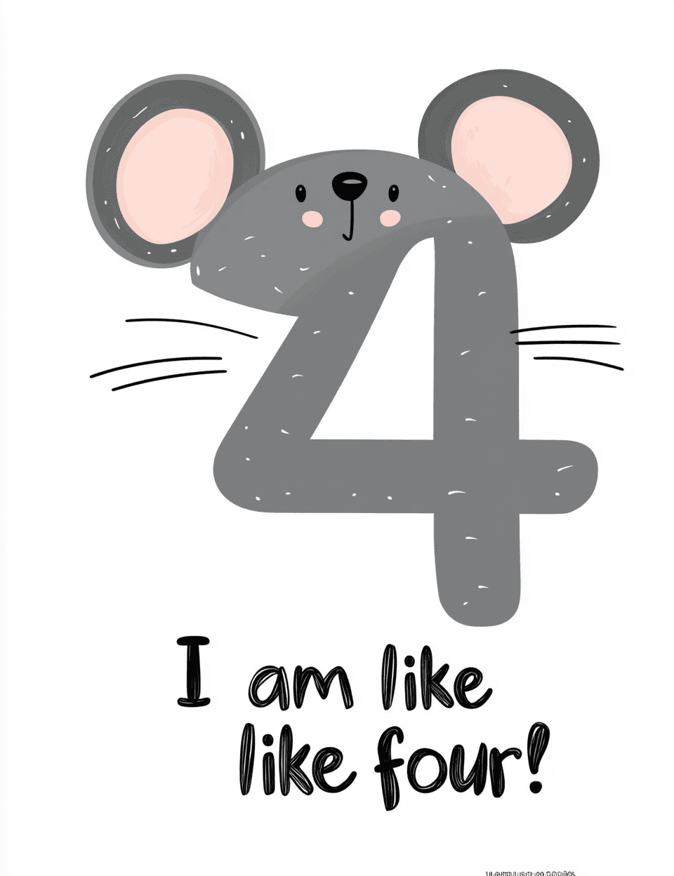 Animal Number 015 original repeating artwork