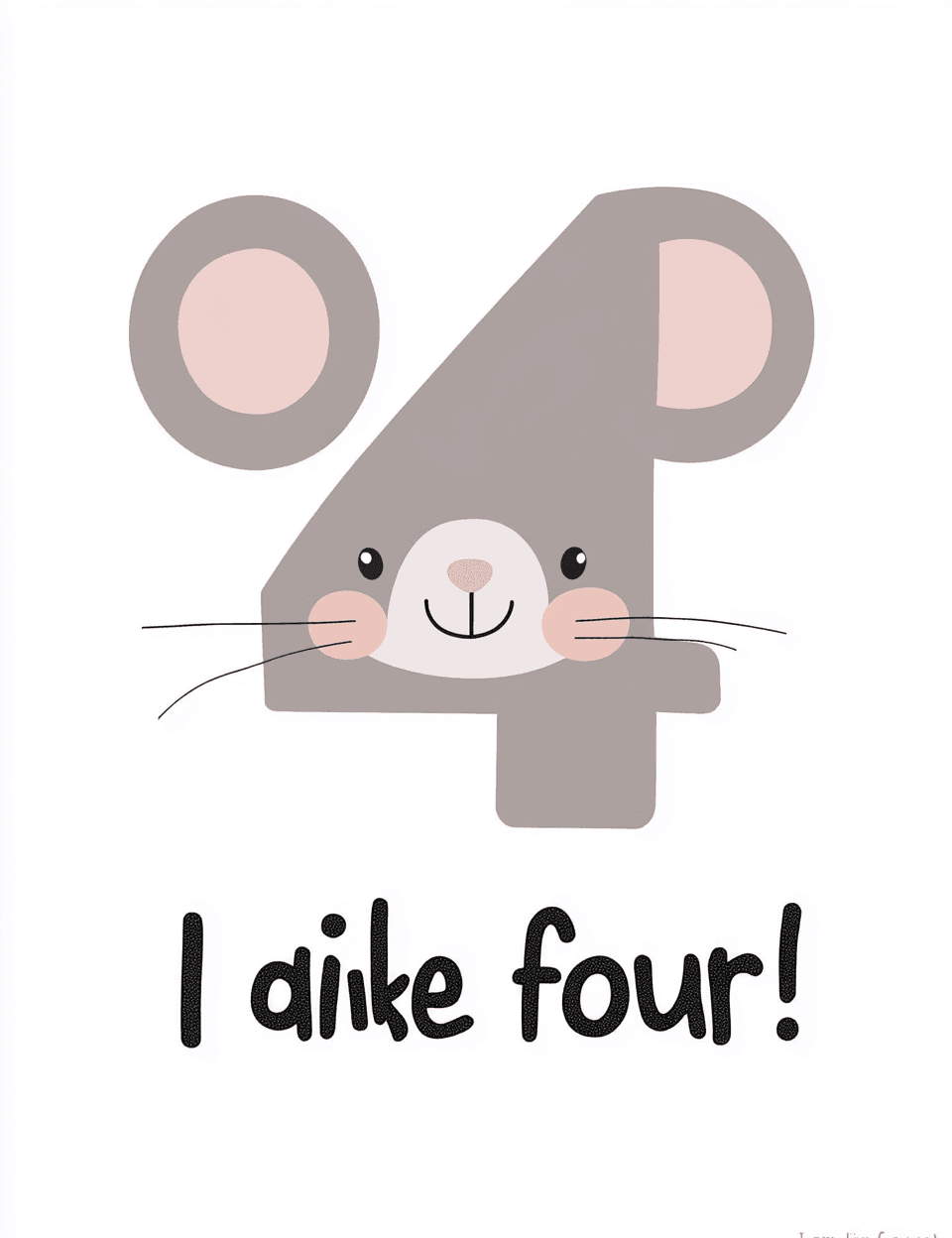 Animal Number Boulevard original repeating artwork