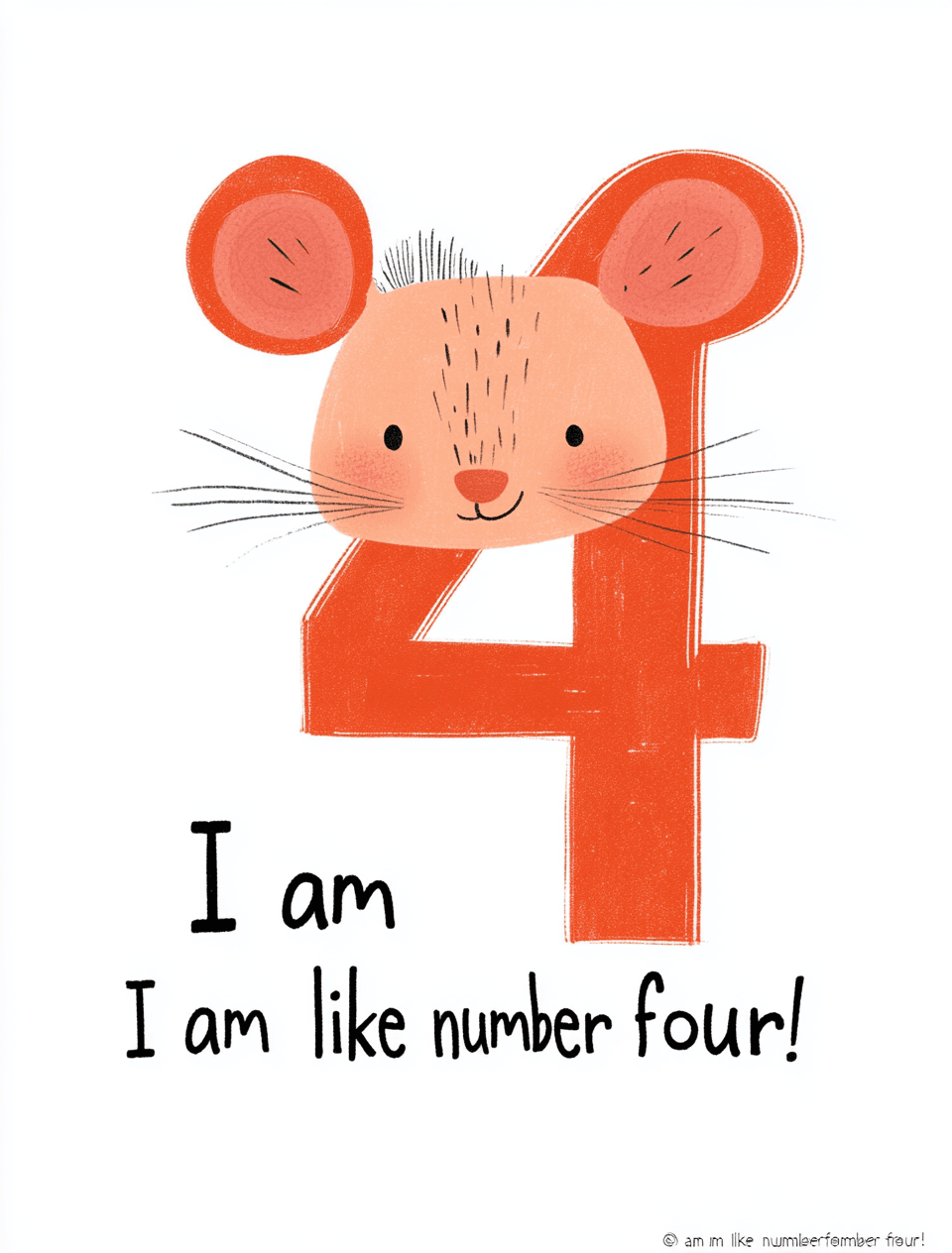 Animal Number Wander original repeating artwork