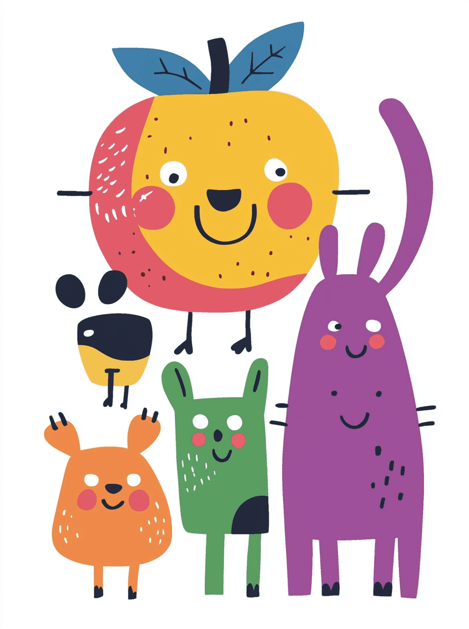Cartoon Play original repeating artwork