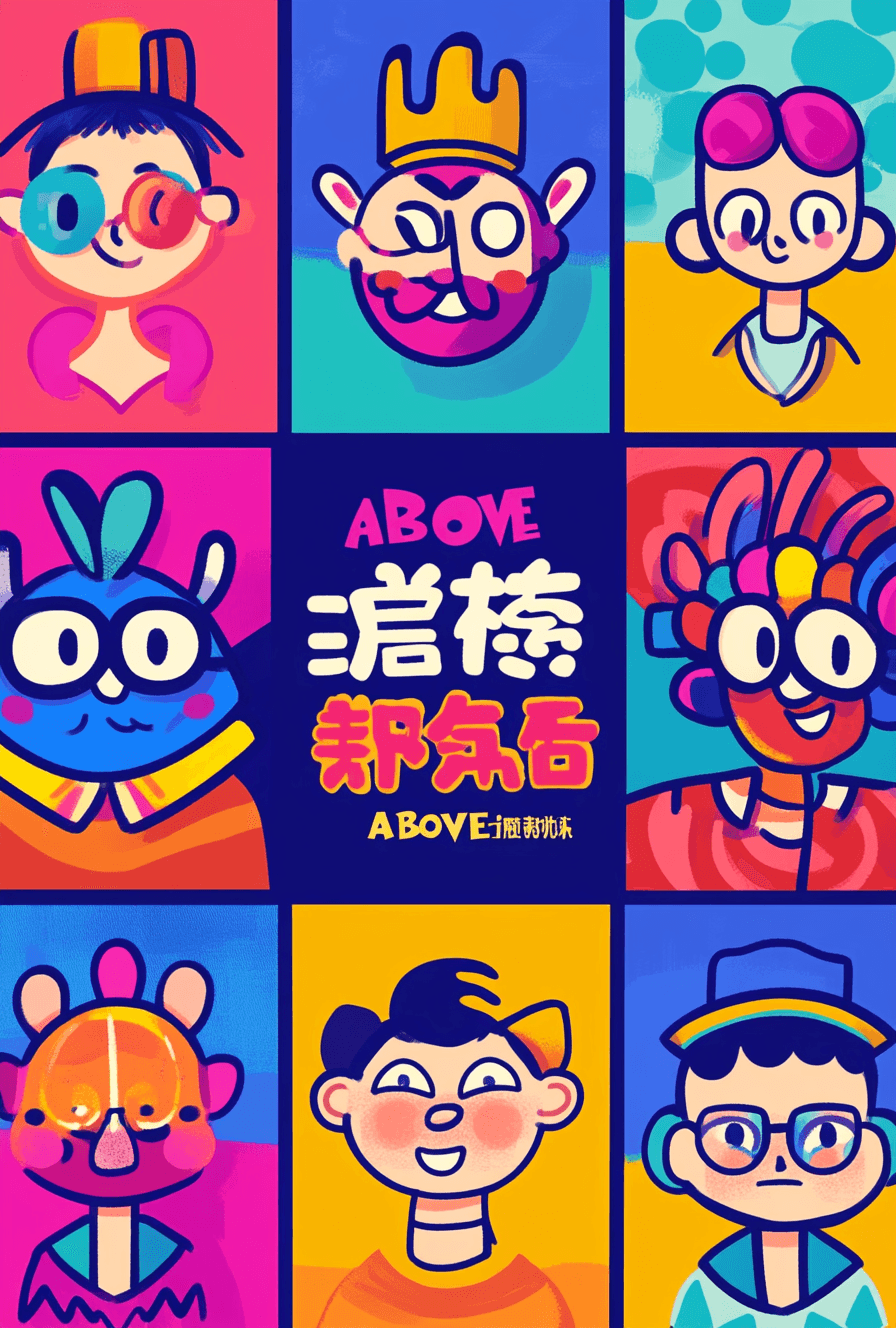 Cartoon Go original repeating artwork