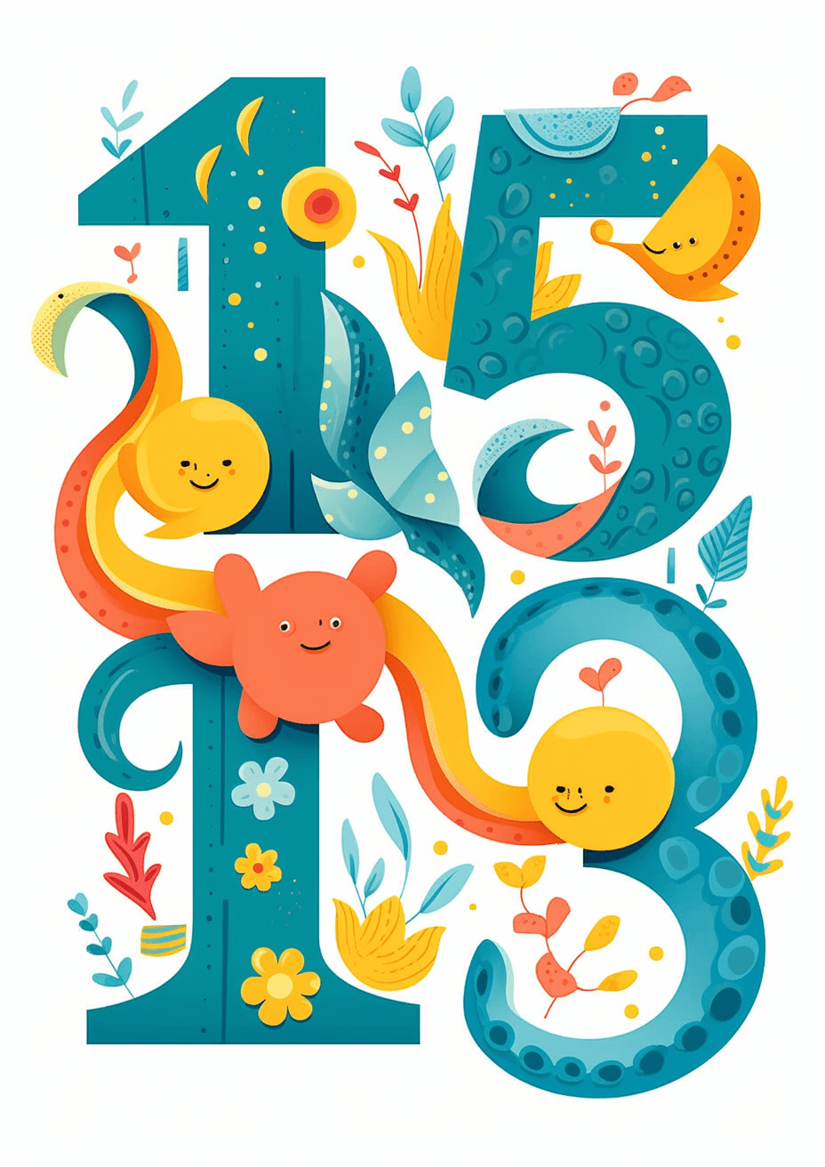 Number Edition original repeating artwork