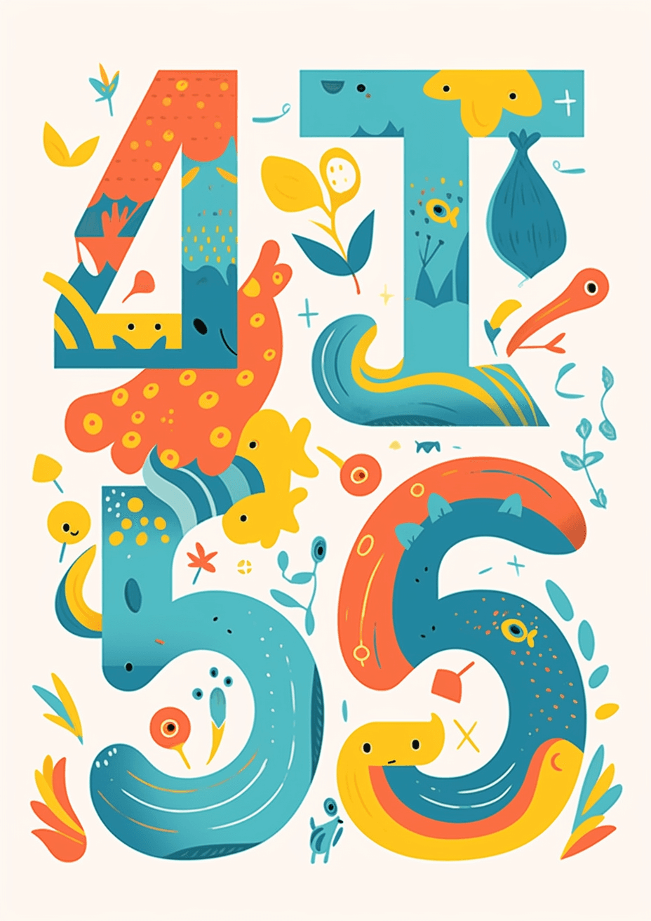 Number 002 original repeating artwork