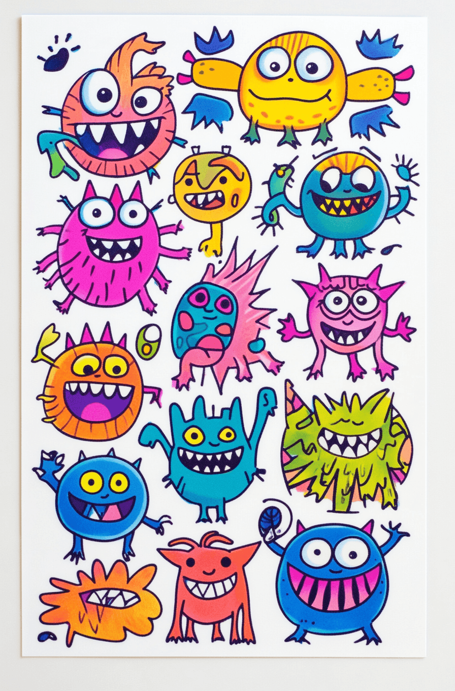 Quirky 103 original repeating artwork