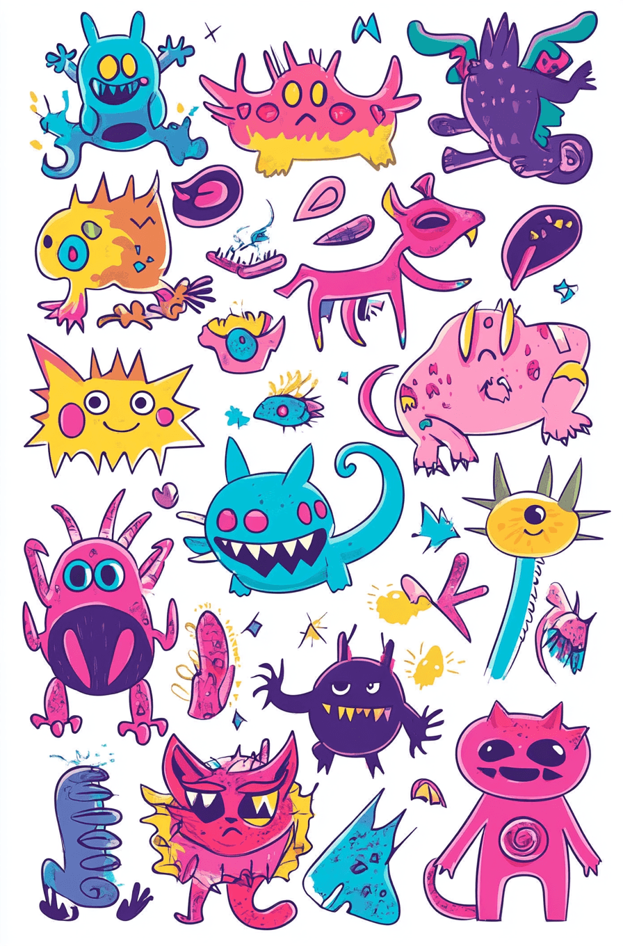 Quirky 205 original repeating artwork
