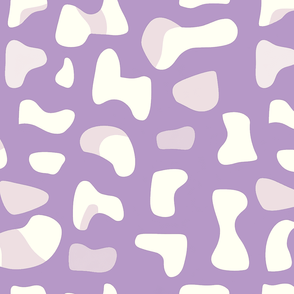 Purple White Pals original repeating artwork