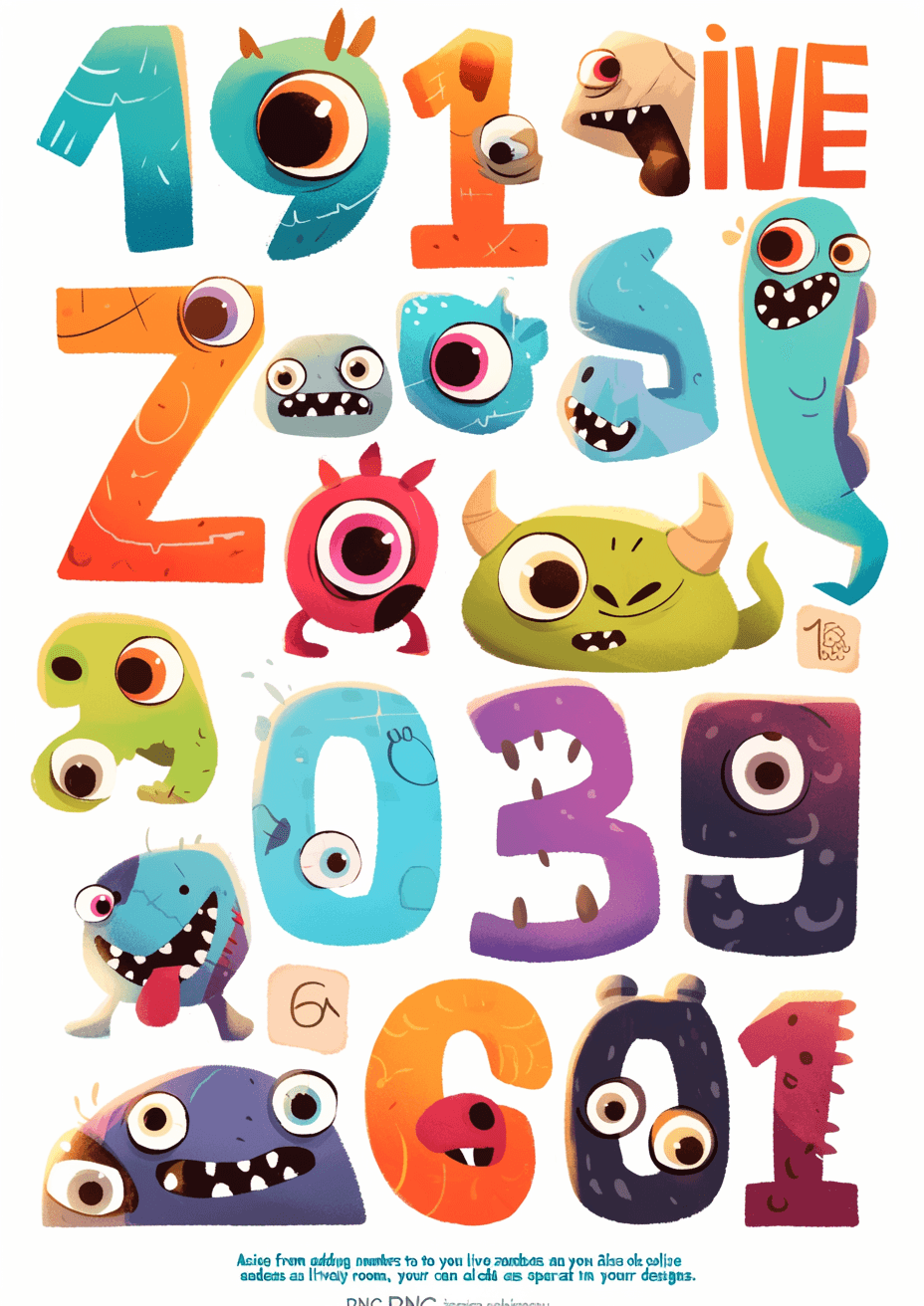 Monster Coast original repeating artwork
