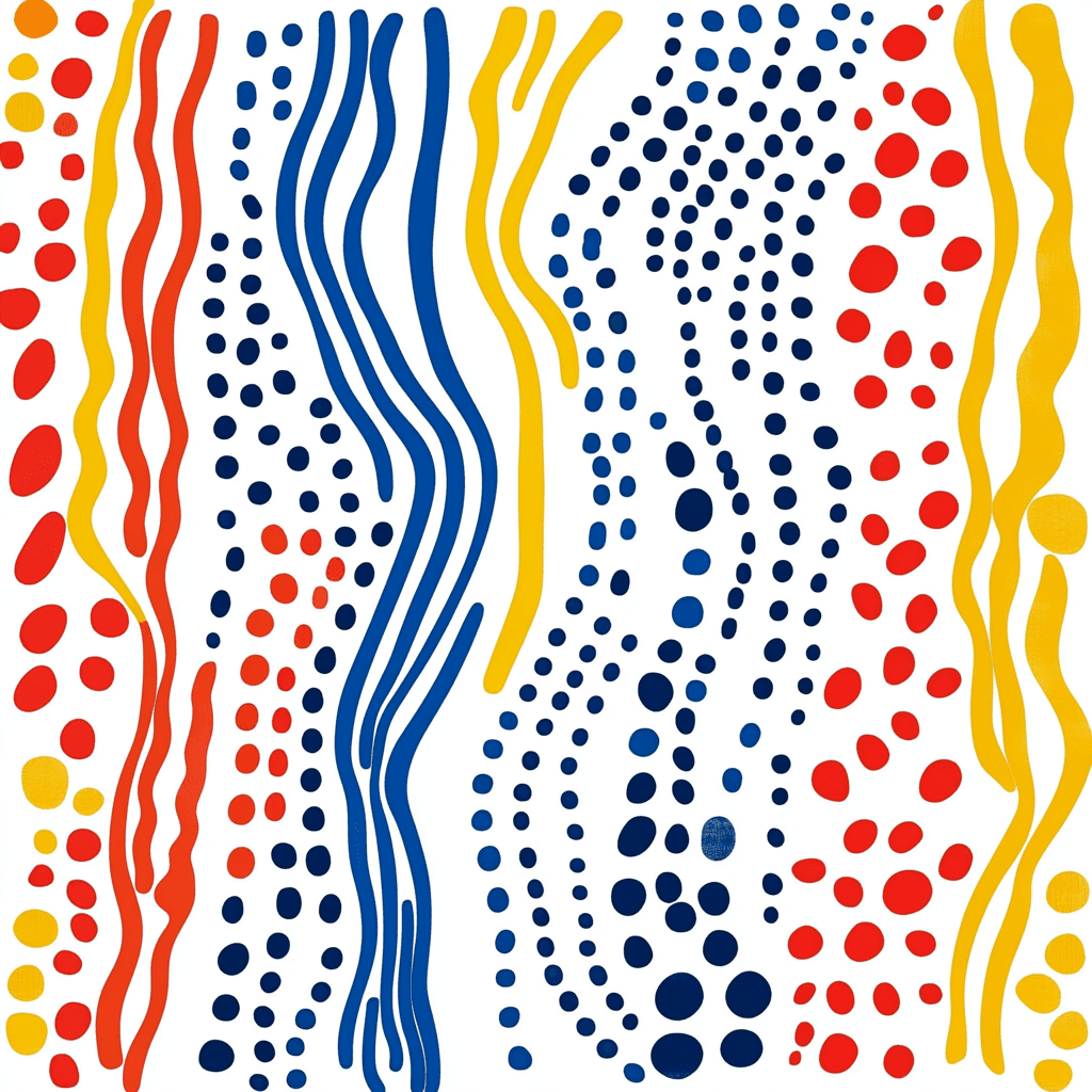 Color Blocks Sunrise original repeating artwork
