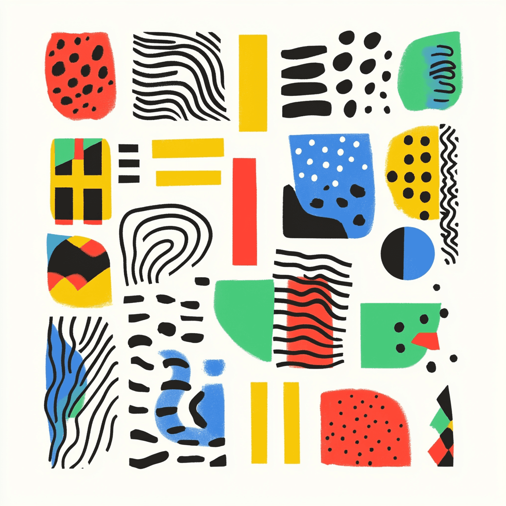Color Blocks 007 original repeating artwork