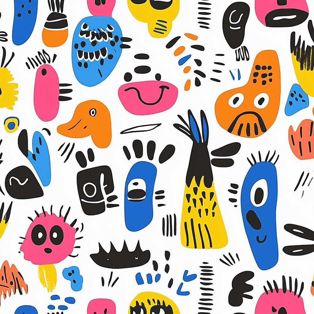 Funny 017 original repeating artwork