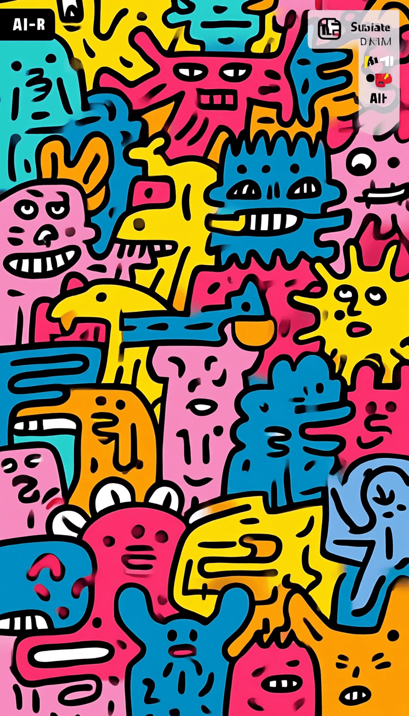 Quirky Tune original repeating artwork