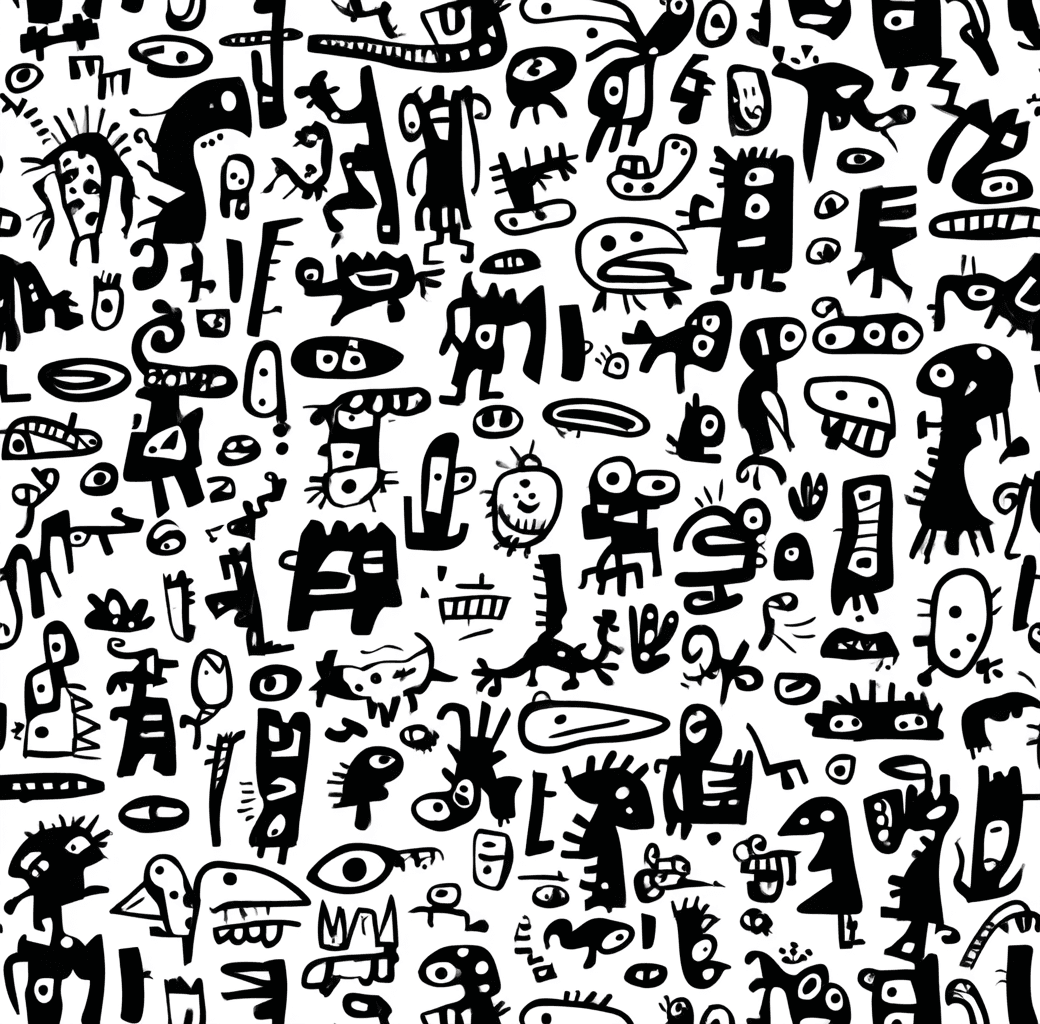 Quirky Groove original repeating artwork