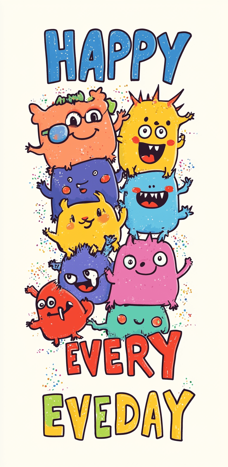 Quirky 091 original repeating artwork