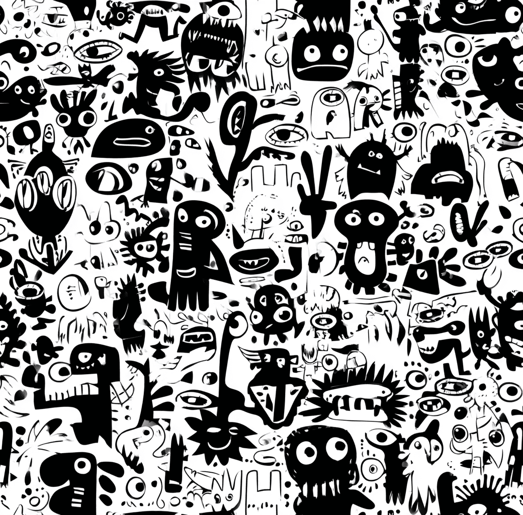 Quirky 074 original repeating artwork