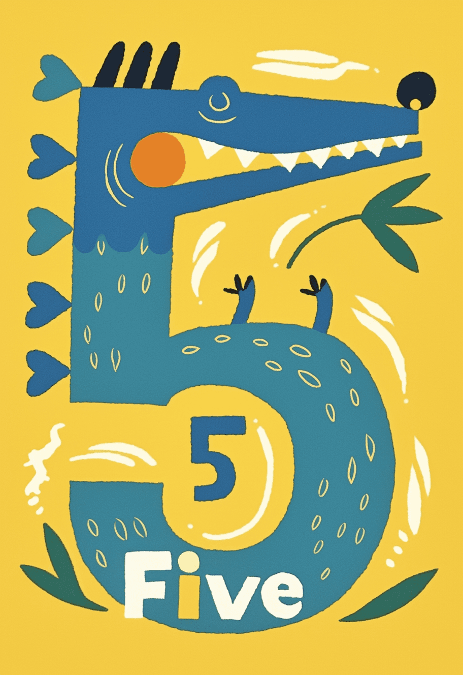 Animal Number 192 original repeating artwork