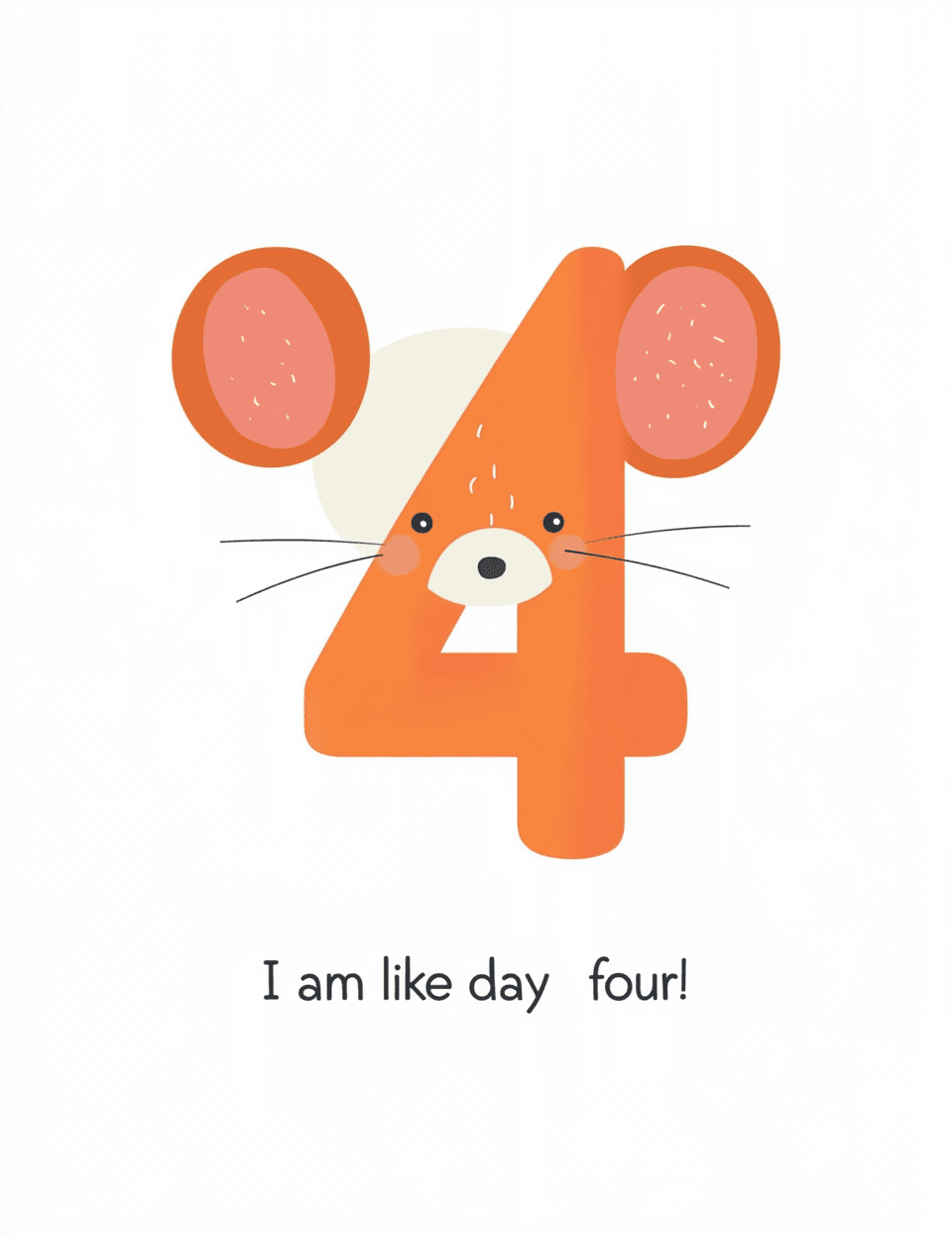 Animal Number Jam original repeating artwork