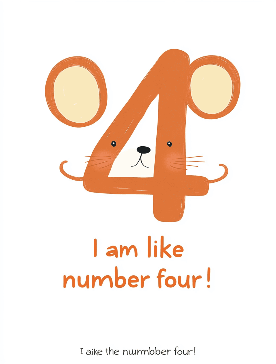 Animal Number Tune original repeating artwork