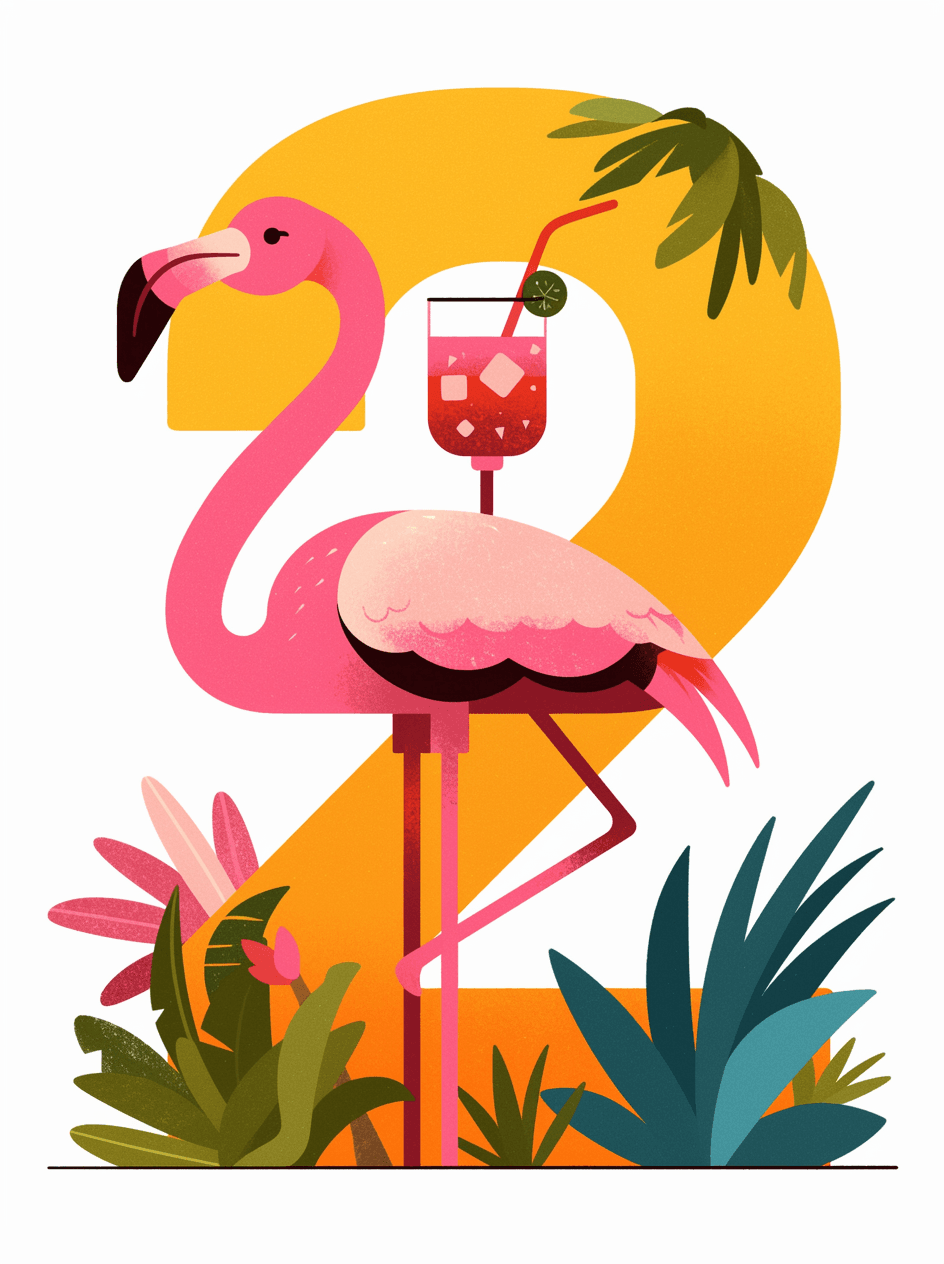 Animal Number 038 original repeating artwork