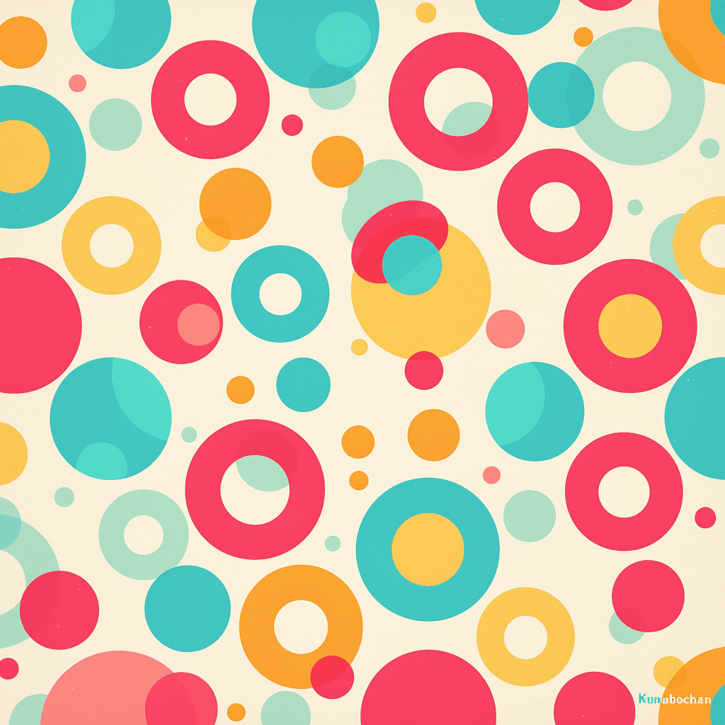 Circle Gang original repeating artwork