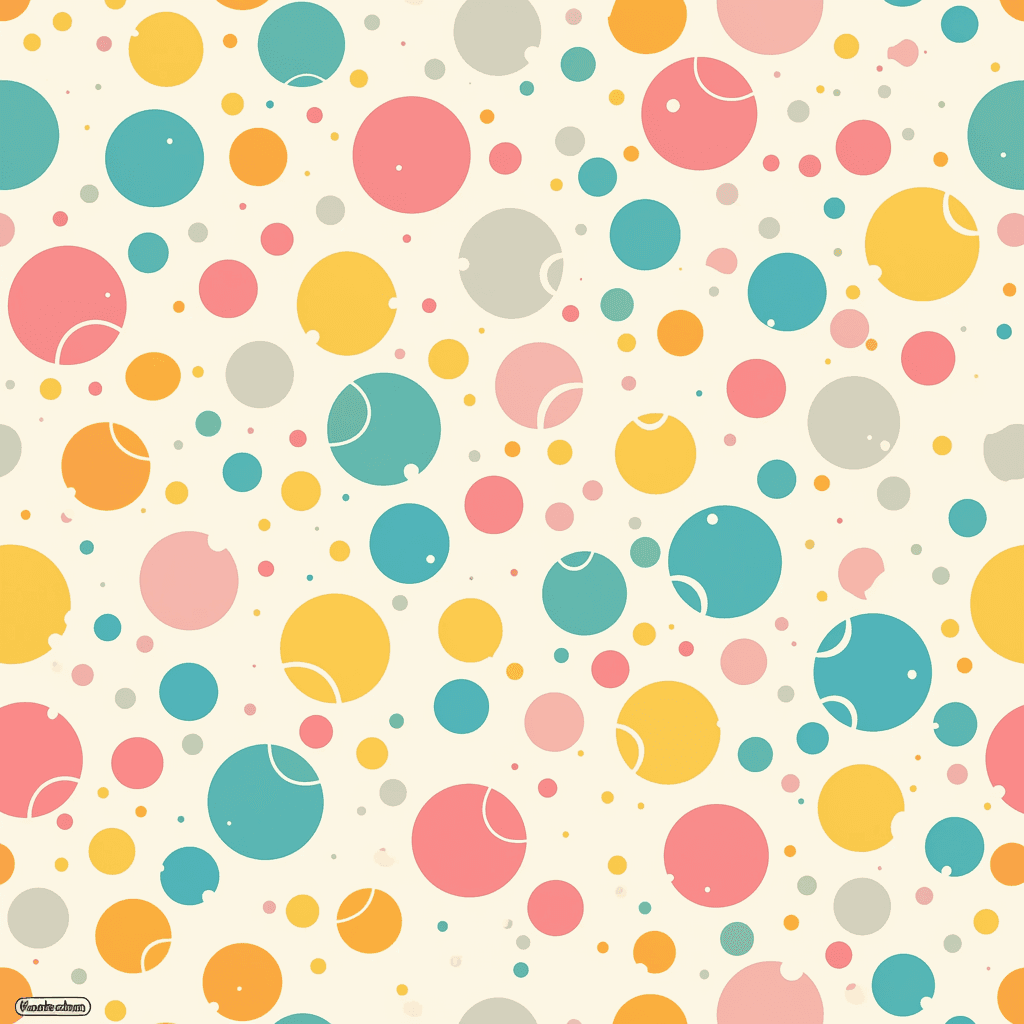 Circle Pals original repeating artwork
