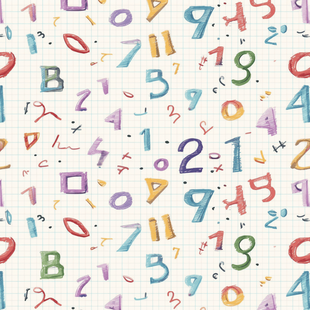 Number Festival original repeating artwork