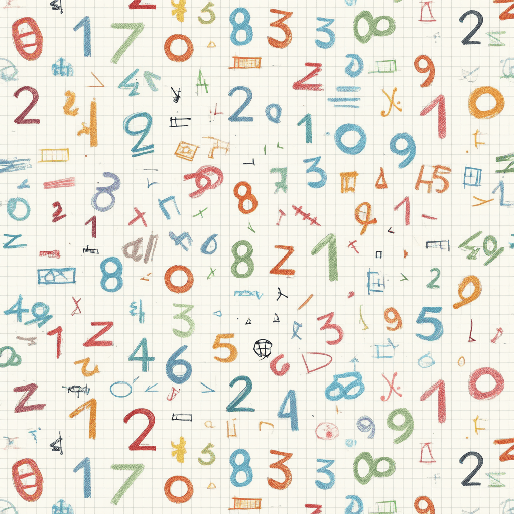 Number 043 original repeating artwork