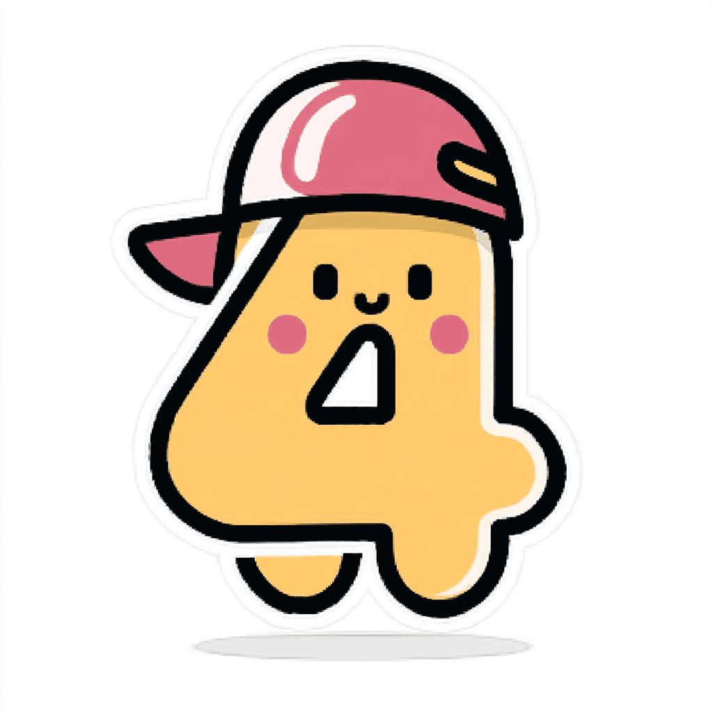 Cute Number Label original repeating artwork