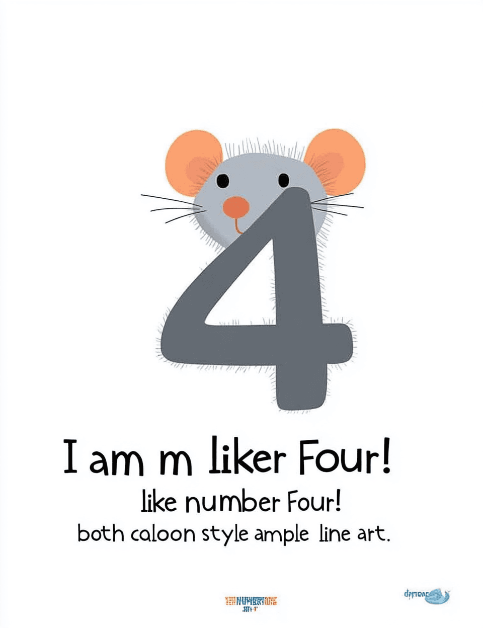Animal Number Avenue original repeating artwork