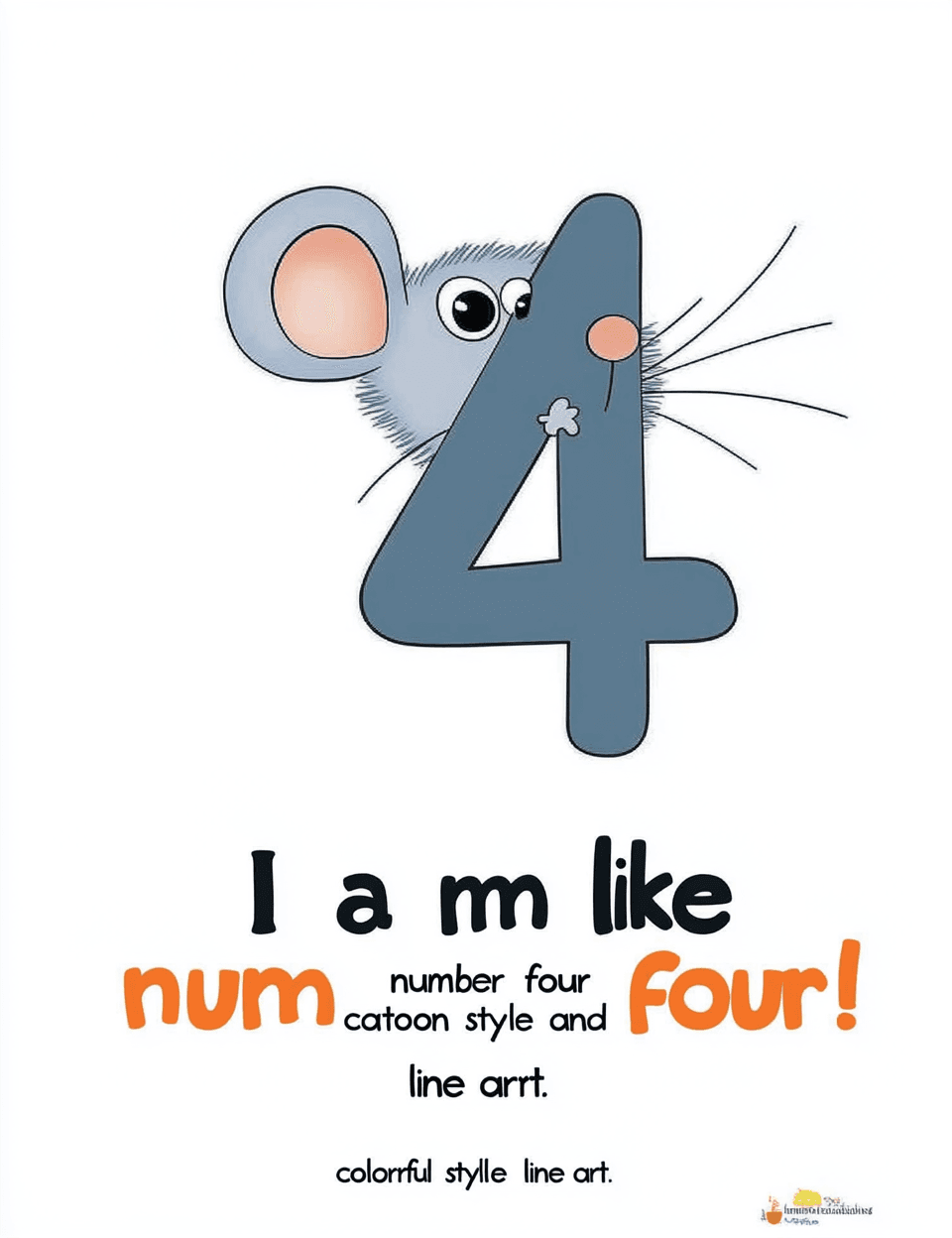 Animal Number Groove original repeating artwork