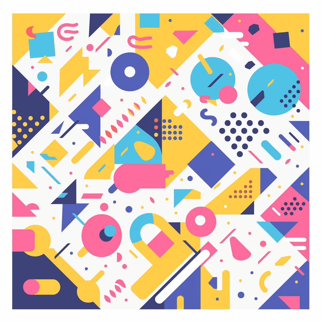 Color Blocks Squad original repeating artwork