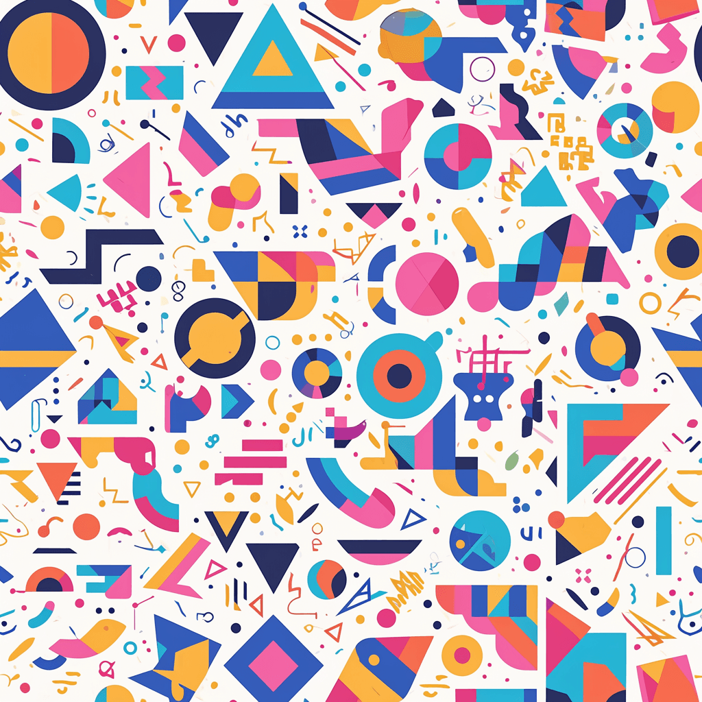 Color Blocks Pals original repeating artwork