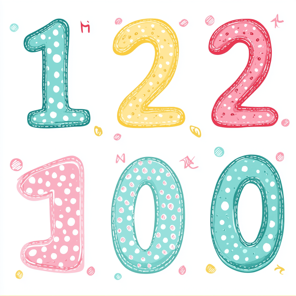 Cute Number 050 original repeating artwork