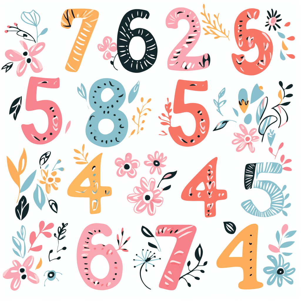 Cute Number 026 original repeating artwork