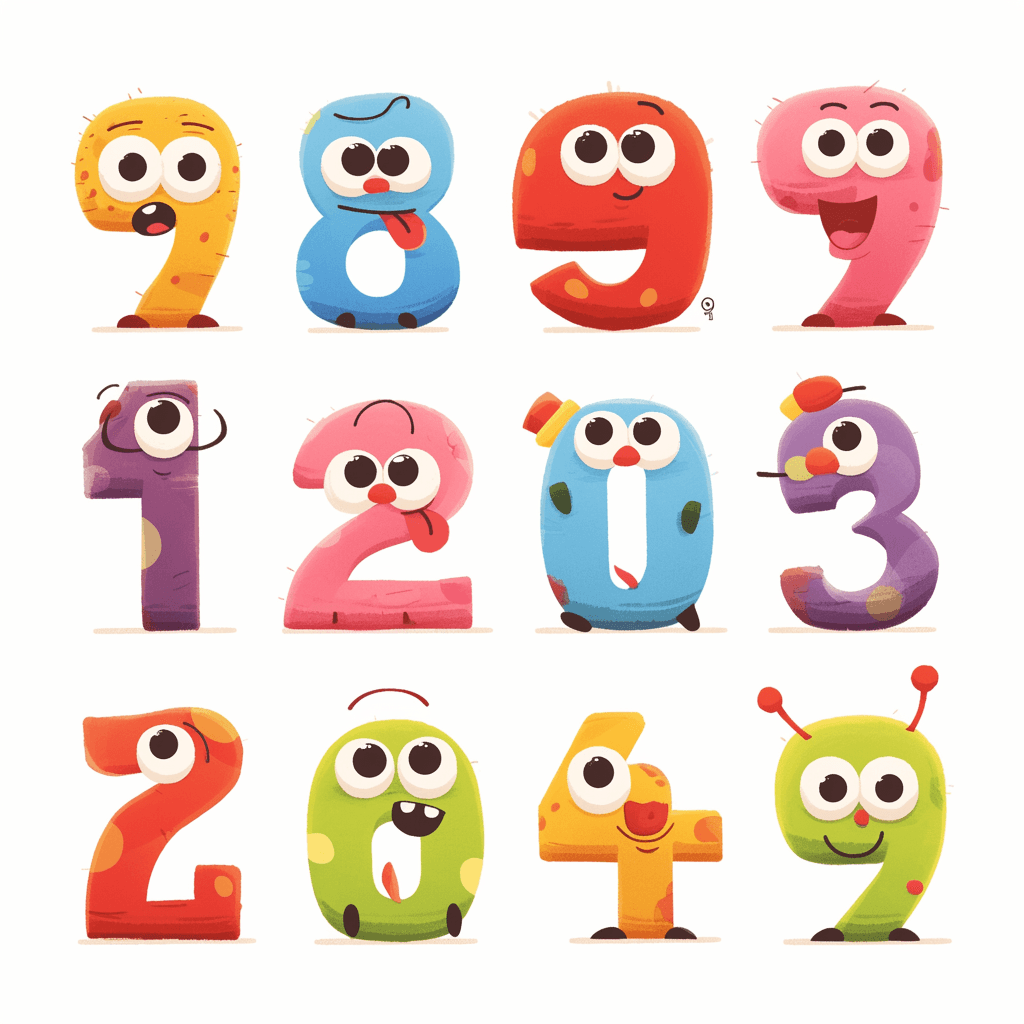 Cute Number Uptown original repeating artwork