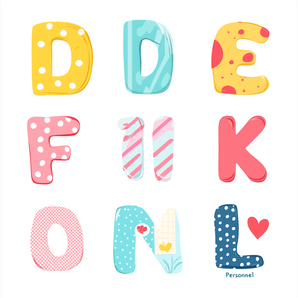 Cute Number Roam original repeating artwork