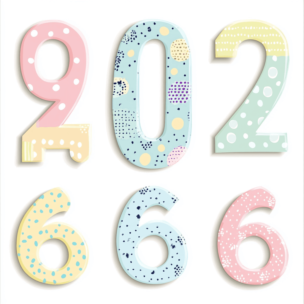 Cute Number 049 original repeating artwork