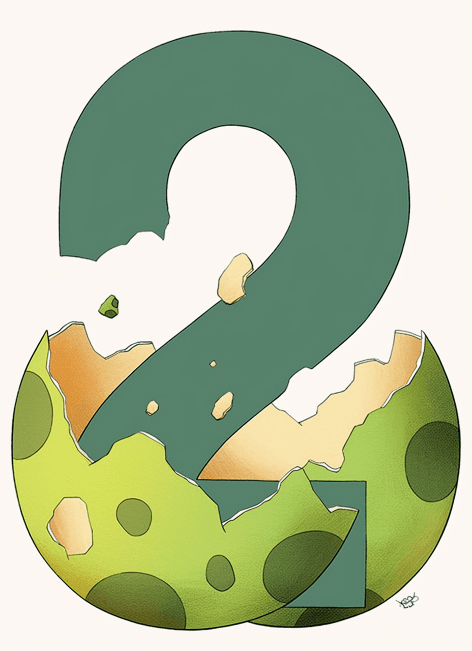 Cute Number Path original repeating artwork