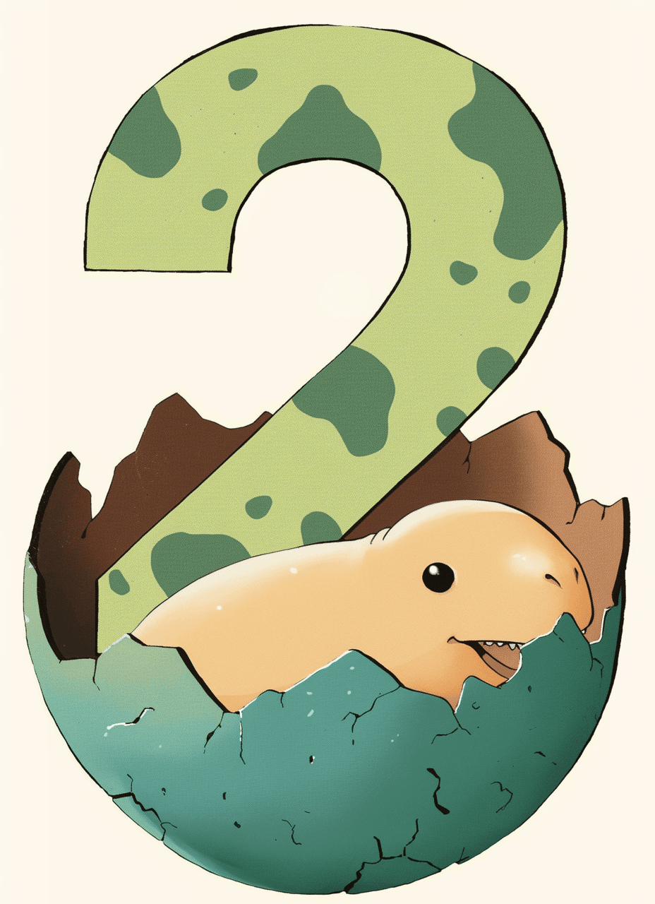 Cute Number Daybreak original repeating artwork