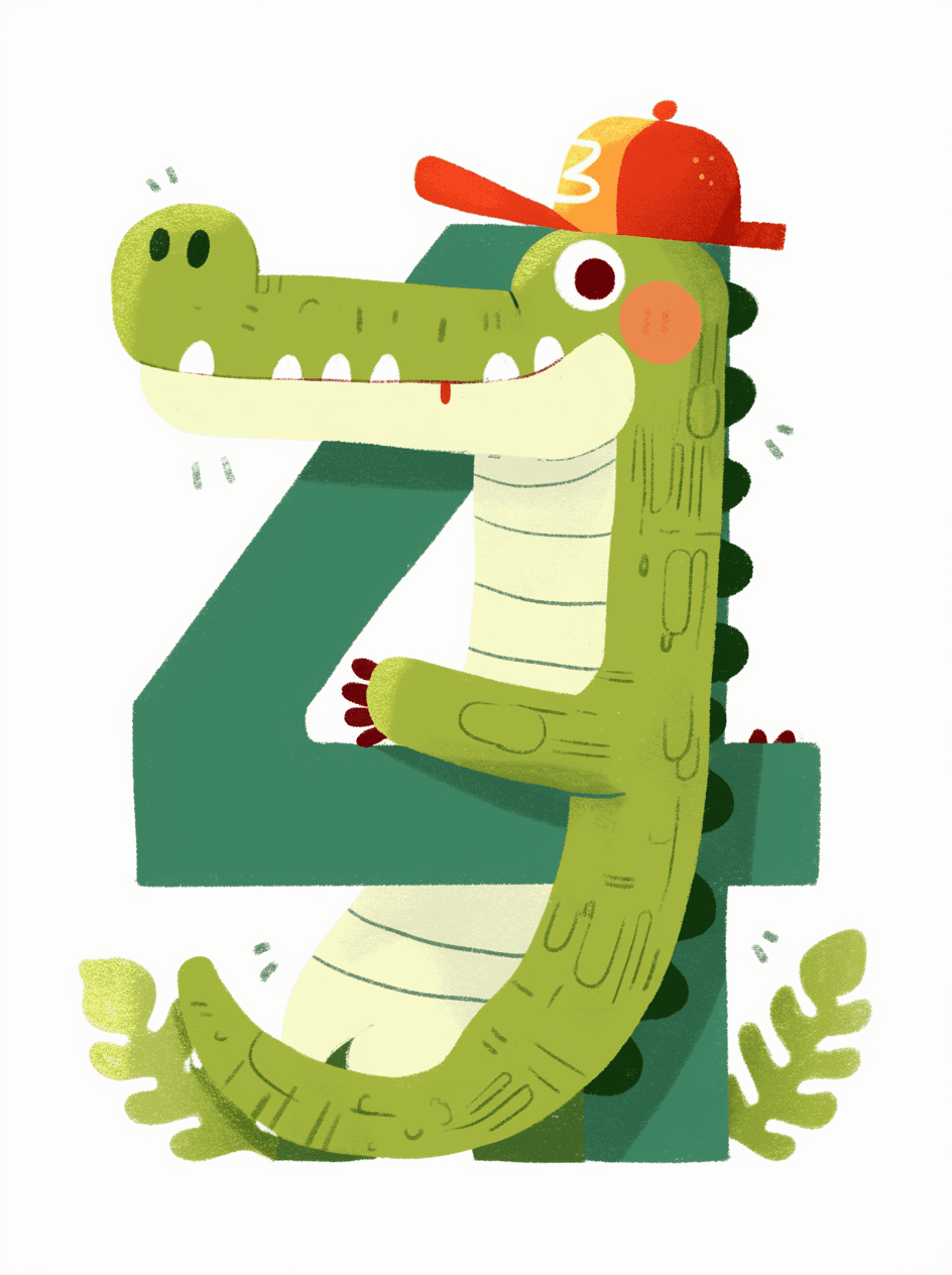 Animal Number 206 original repeating artwork