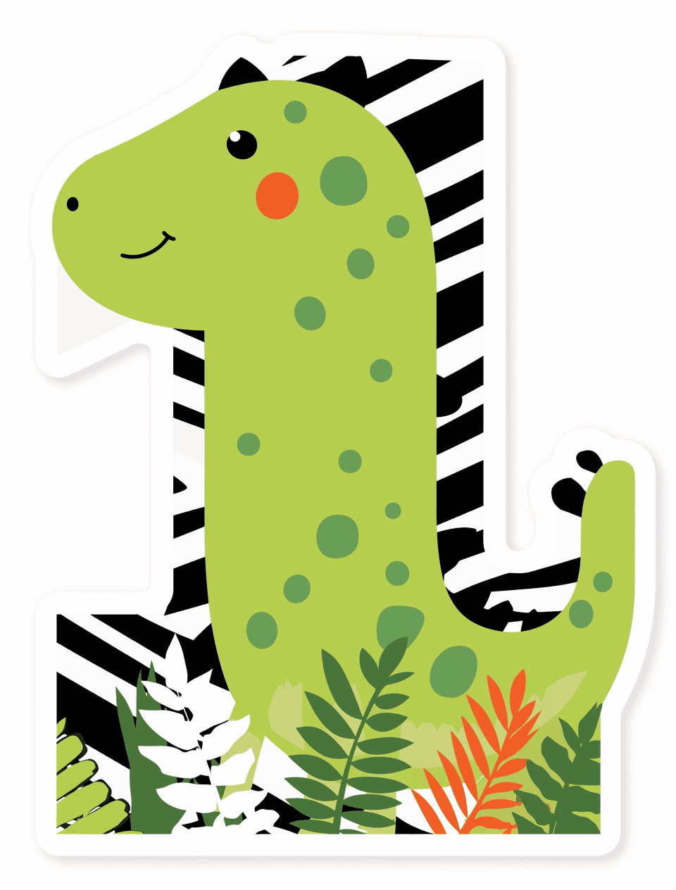 Animal Number 235 original repeating artwork