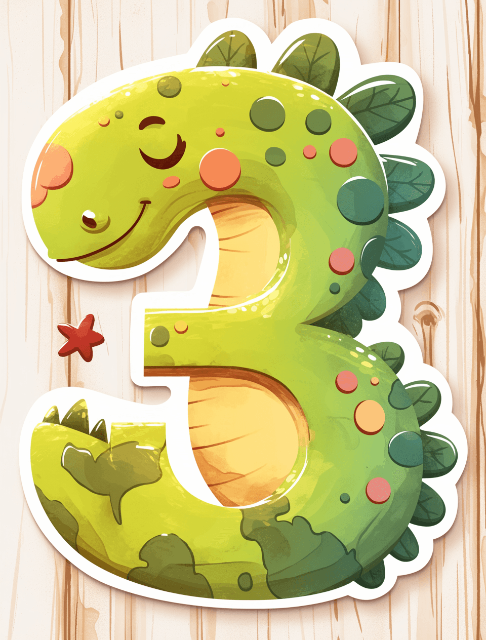Animal Number Hue original repeating artwork