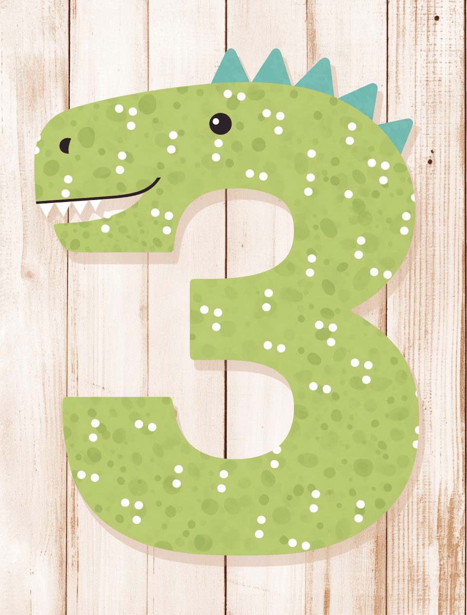 Animal Number Rush original repeating artwork